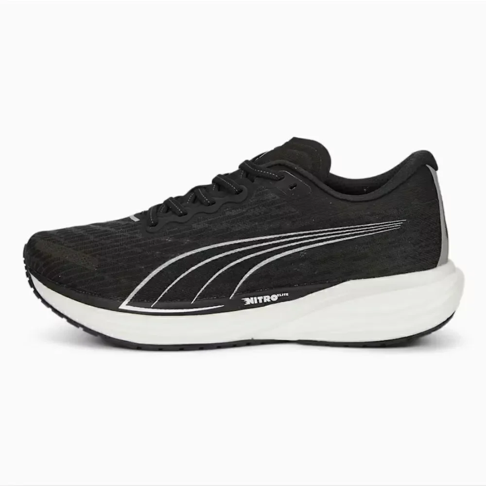 Puma Deviate Nitro 2 Elite Men's Running Shoes Black White 11 PWRPLATE New SE
